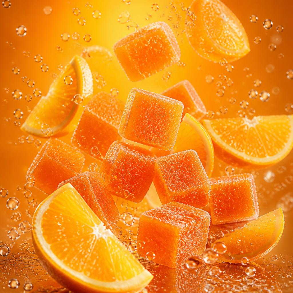 Fizzy Orange creatine gummies